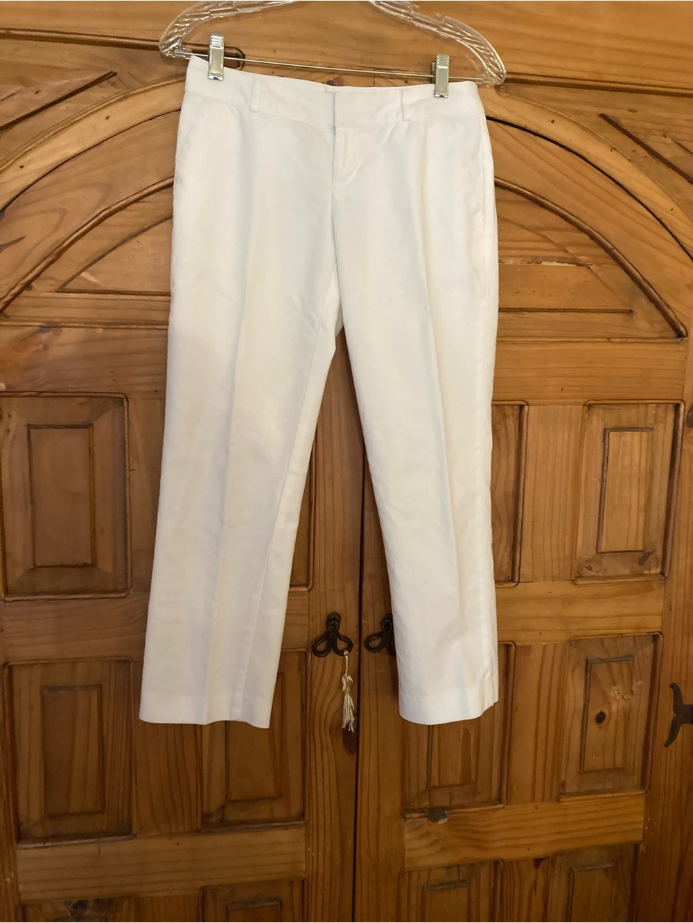 Banana Republic Cropped White Pants 0